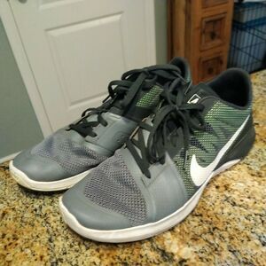 Nike FS Lite TR (807113-007) Gray Green,and White Athletic Shoes Men 10 Trainers
